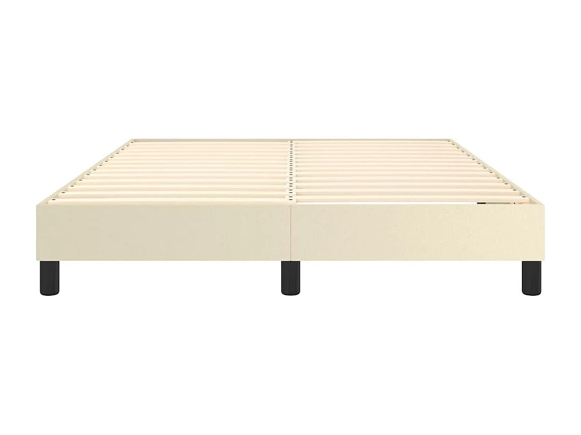 Lit double | Lit adulte | Cadre de lit crème 140x190 cm similicuir