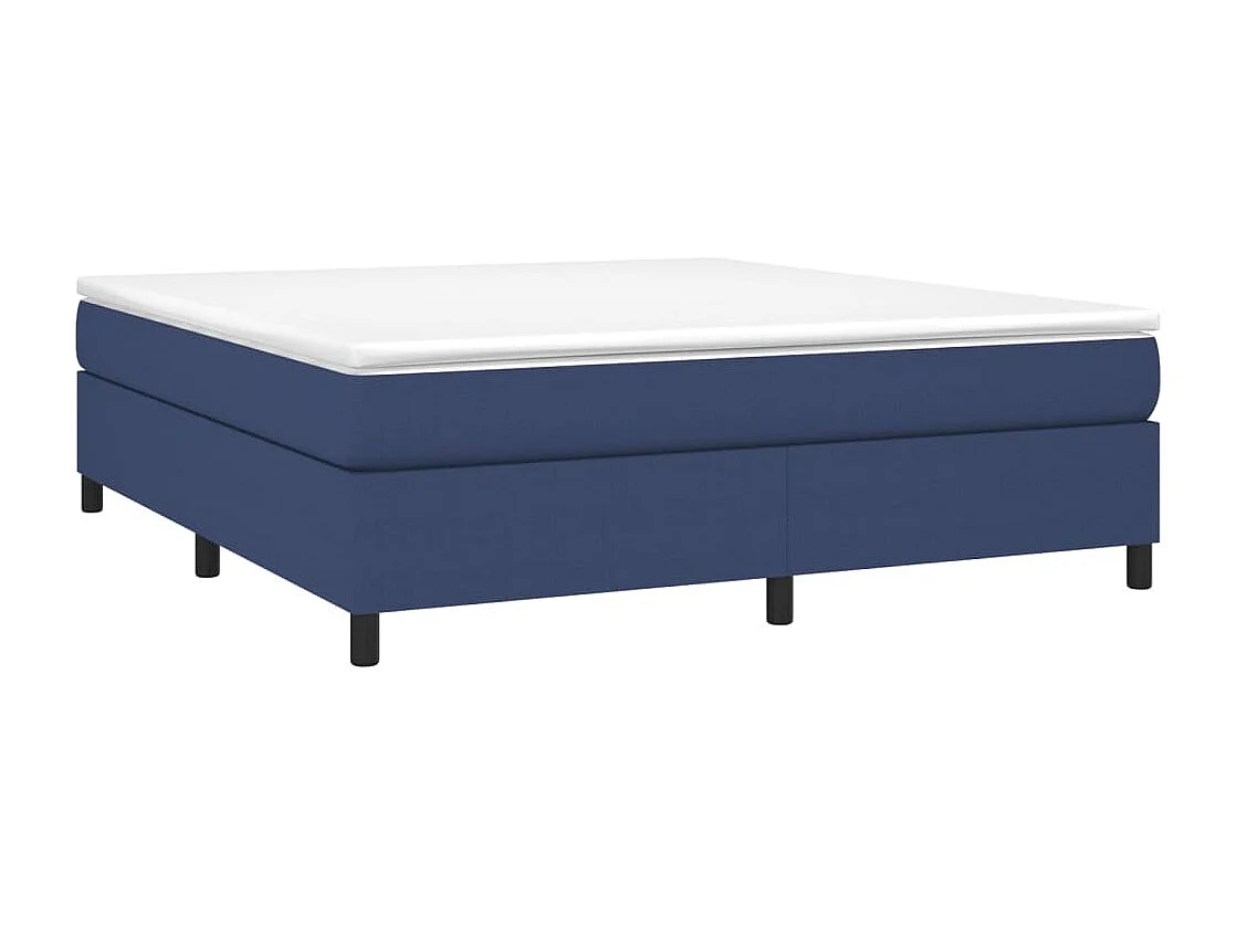 Lit double | Lit adulte | Cadre de lit bleu 180x200 cm tissu