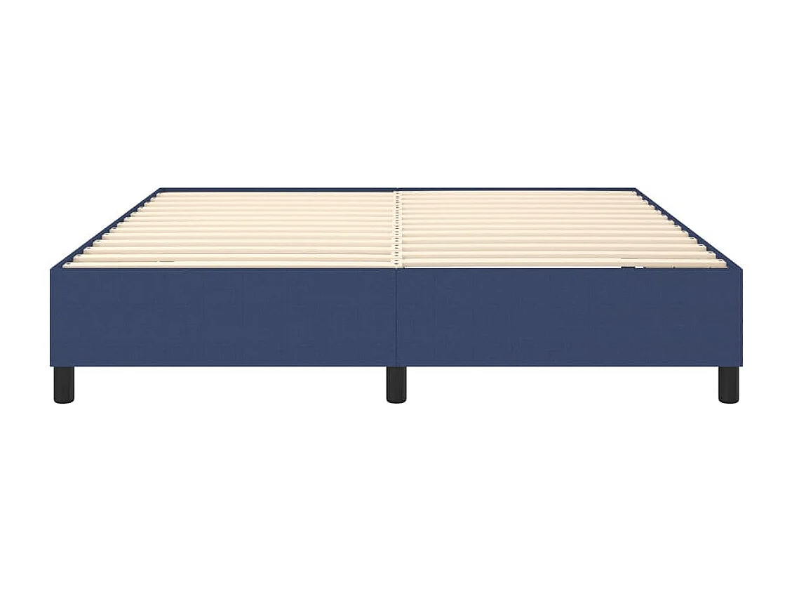 Lit double | Lit adulte | Cadre de lit bleu 180x200 cm tissu