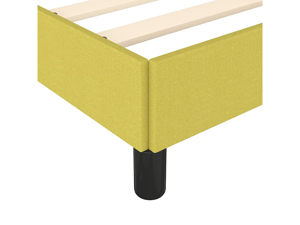 Lit double | Lit adulte | Cadre de lit vert 140x190 cm tissu