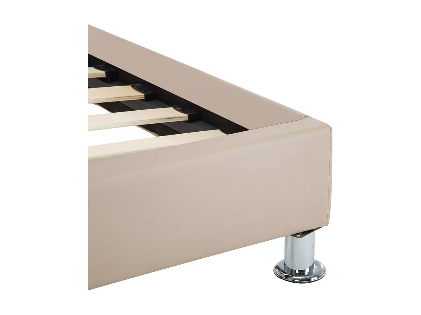 Lit simple | Lit adulte, enfant | Cadre de lit cappuccino similicuir 100x200 cm