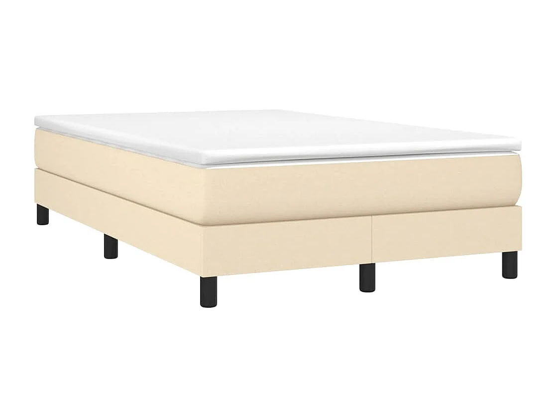 Lit simple | Lit adulte, enfant | Cadre de lit crème 120x200 cm tissu