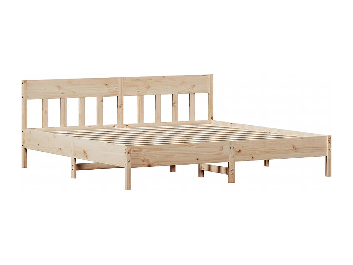 Lit double | Lit adulte | Cadre de lit 200x200 cm bois massif de pin