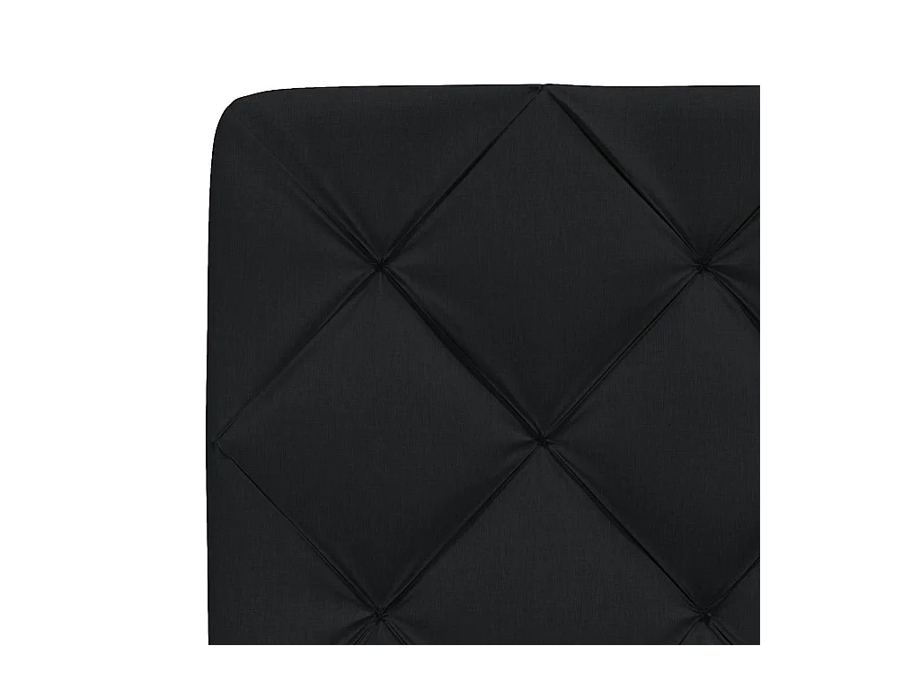 Letto per adulti | Letto singolo | Giroletto senza Materasso Nero 100x200 cm in Tessuto