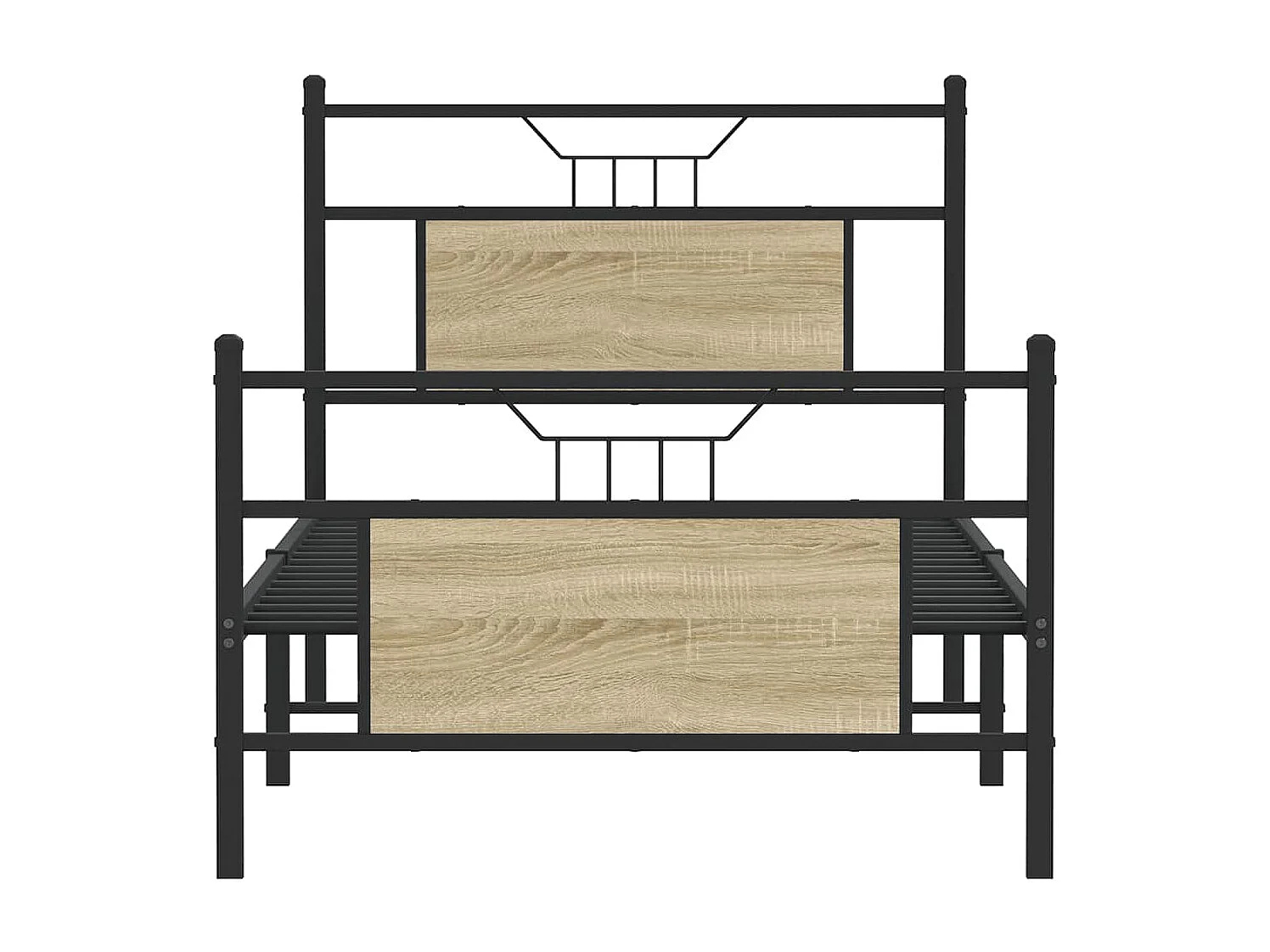 Letto per adulti | Letto singolo | Giroletto senza Materasso Rovere Sonoma 90x190 cm in Truciolato