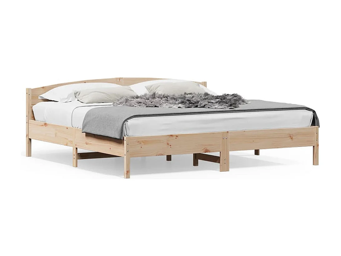 Lit double | Lit adulte | Cadre de lit 180x200 cm bois massif de pin