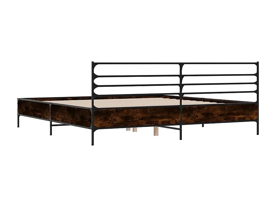 Lit double | Lit adulte | Cadre de lit chêne marron 140x200 cm