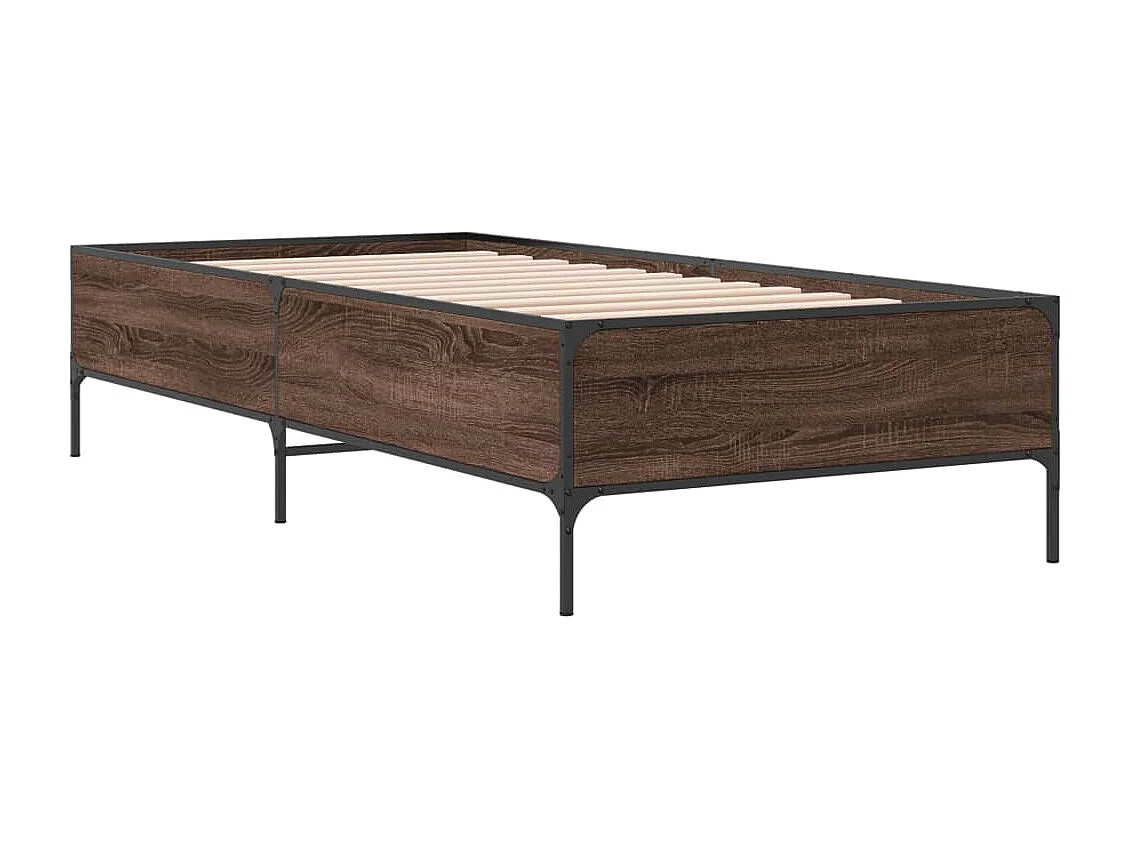 Lit simple | Lit adulte, enfant | Cadre de lit chêne marron 90x200 cm