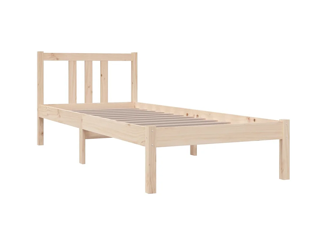 Letto per adulti | Letto singolo | Giroletto in Legno Massello 75x190 cm Small Single