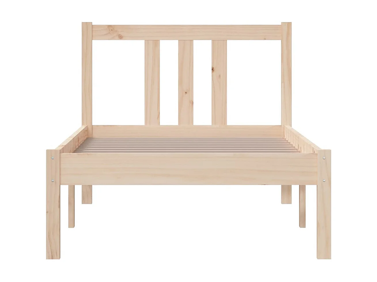 Letto per adulti | Letto singolo | Giroletto in Legno Massello 75x190 cm Small Single