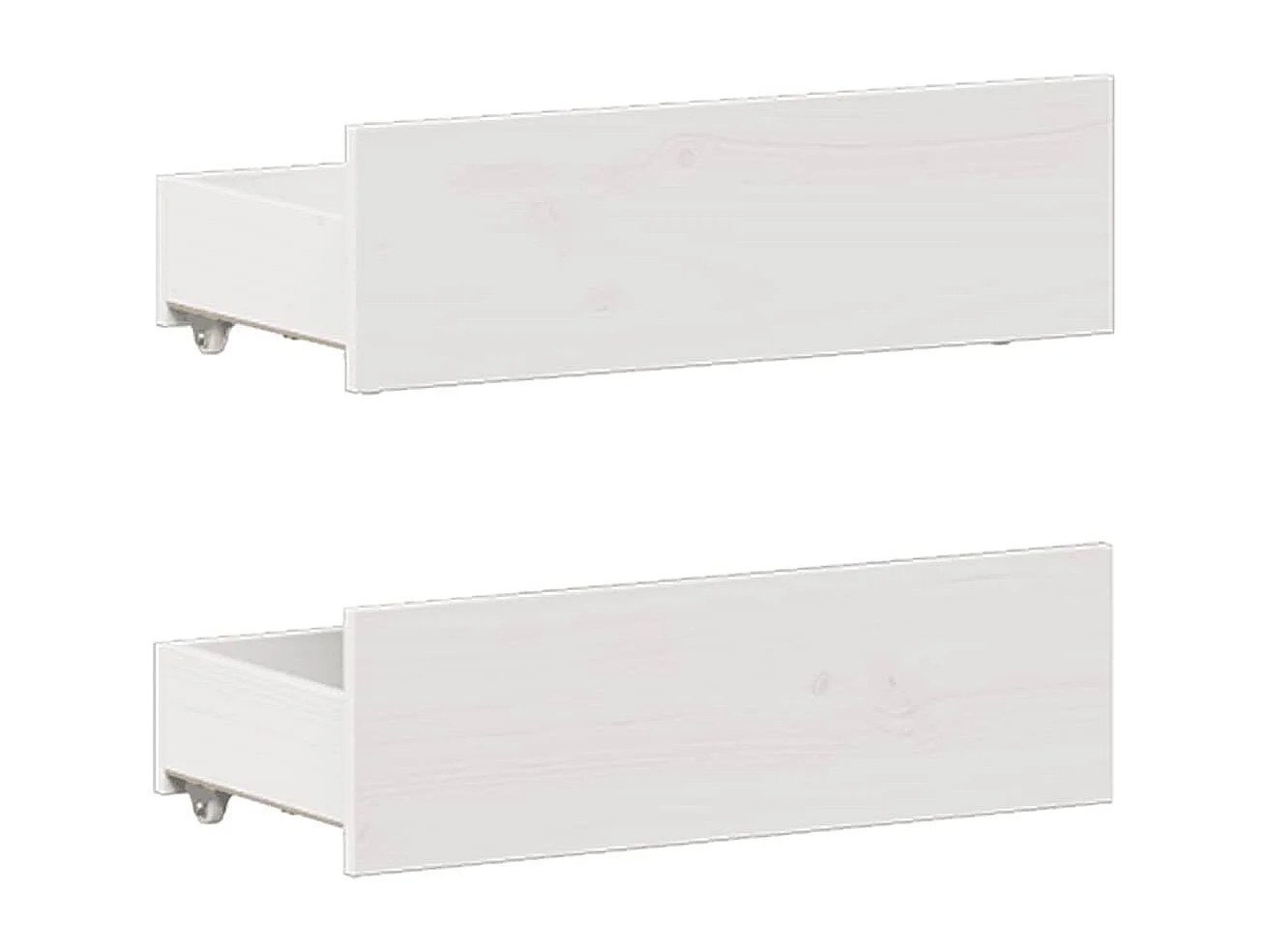 Letto per adulti | Letto matrimoniale | Giroletto senza Materasso con Testata Bianco 135x190 cm Pino