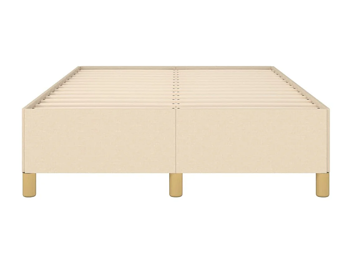 Lit simple | Lit adulte, enfant | Cadre de lit crème 120x200 cm tissu