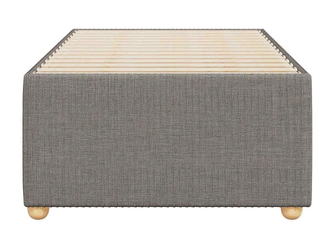 Letto per adulti | Letto singolo | Giroletto senza Materasso Tortora 90x190 cm Tessuto