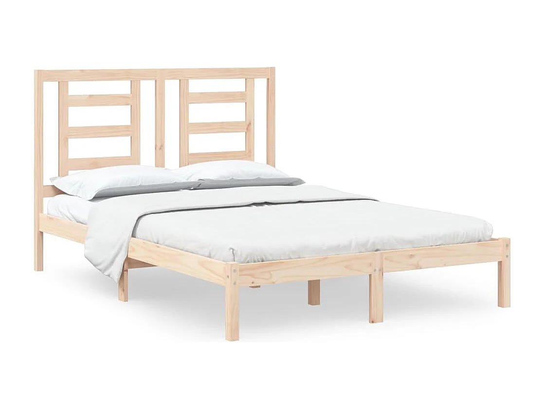 Lit double | Lit adulte | Cadre de lit 140x190 cm bois de pin massif