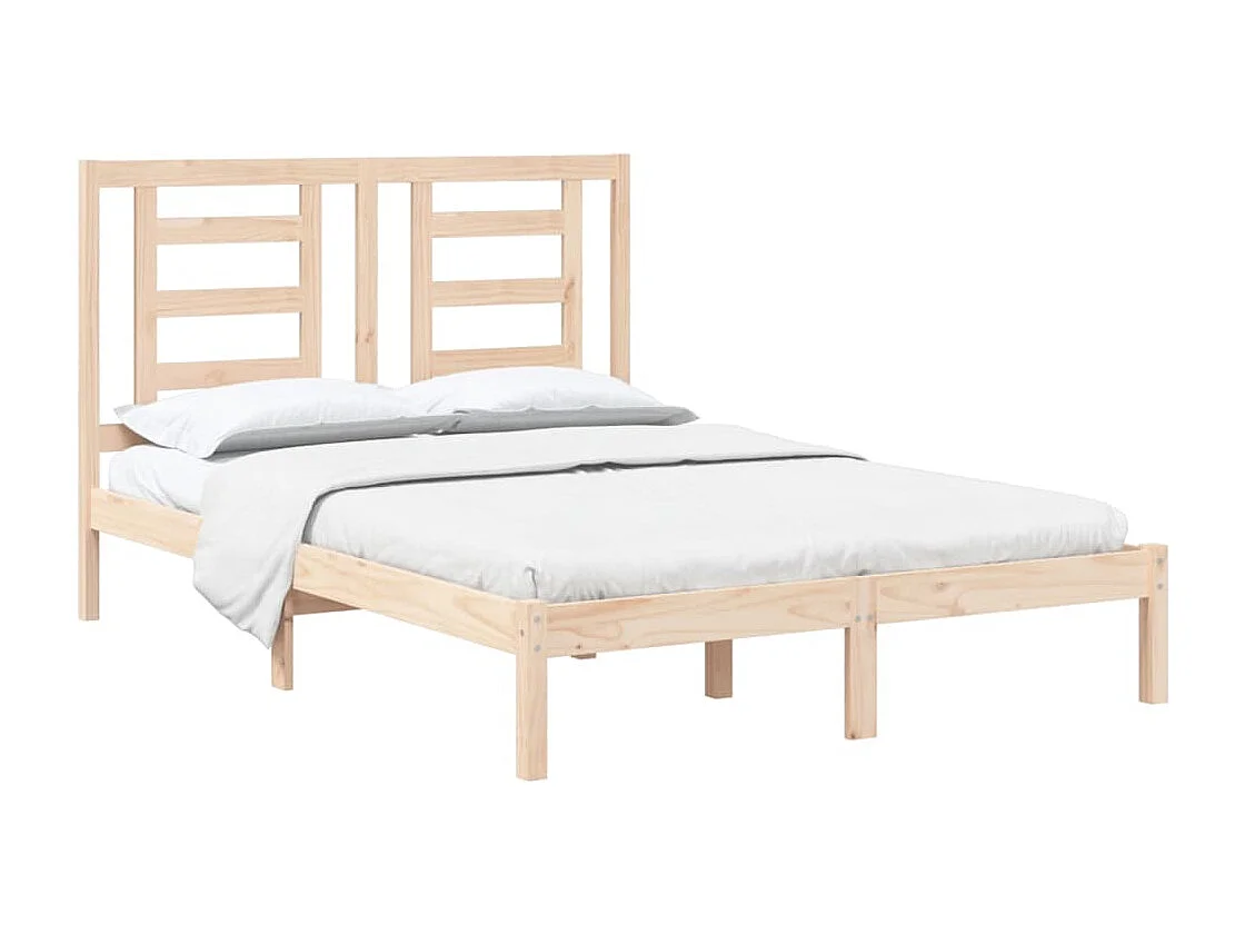 Lit double | Lit adulte | Cadre de lit 140x190 cm bois de pin massif