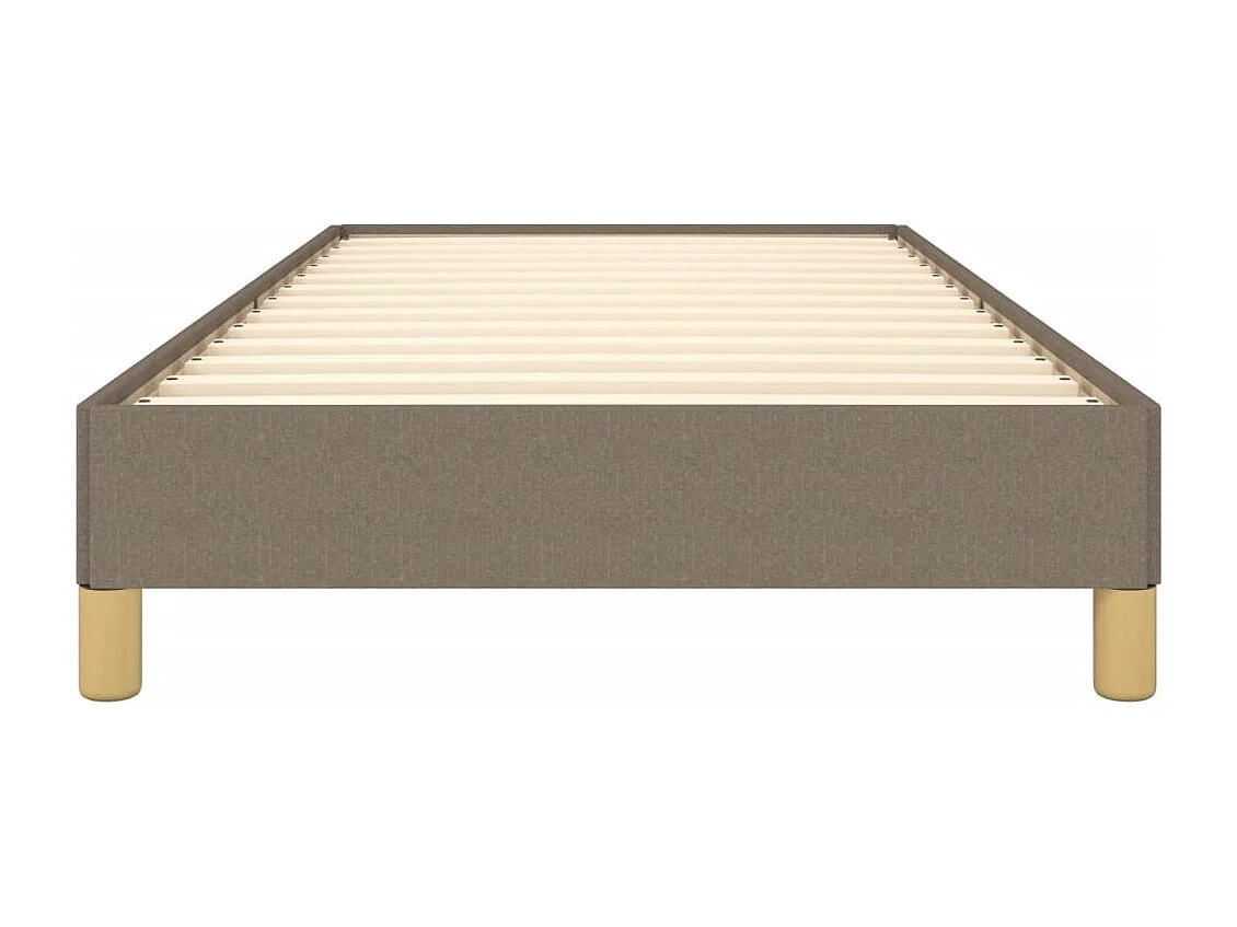 Bedframe | Eenpersoonsbed zonder matras 90x200 cm stof taupe