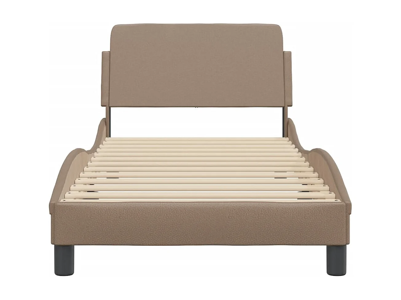 Lit simple | Lit adulte, enfant | Cadre de lit cappuccino 90x200 cm similicuir