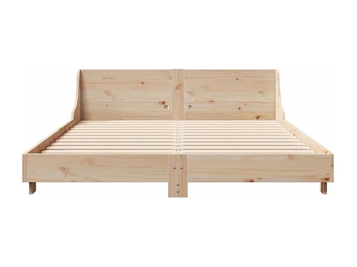 Lit double | Lit adulte | Cadre de lit 140x190 cm bois de pin massif