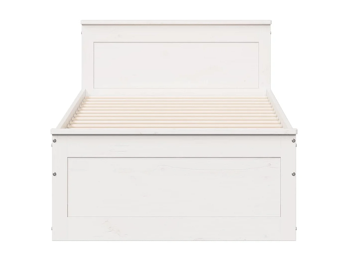 Lit simple | Lit adulte, enfant | Cadre de lit avec tête de lit 90x190 cm pin massif