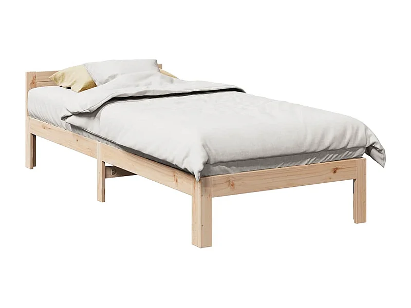 Letto per adulti | Letto singolo | Giroletto senza Materasso 90x200 cm in Legno Massello di Pino