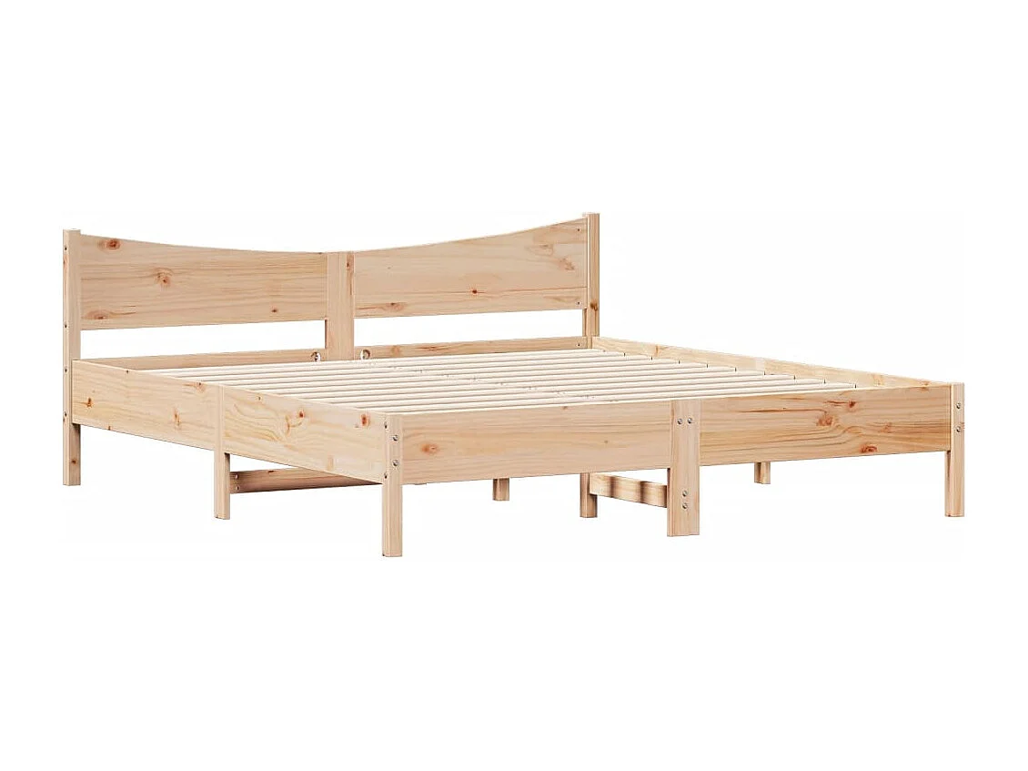 Lit double | Lit adulte | Cadre de lit 180x200 cm bois massif de pin