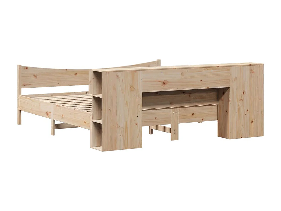 Letto per adulti | Letto matrimoniale | Giroletto senza Materasso 180x200 cm in Legno Massello di Pino