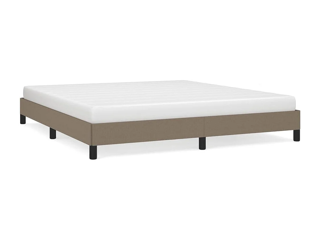 Lit double | Lit adulte | Cadre de lit taupe 180x200 cm tissu