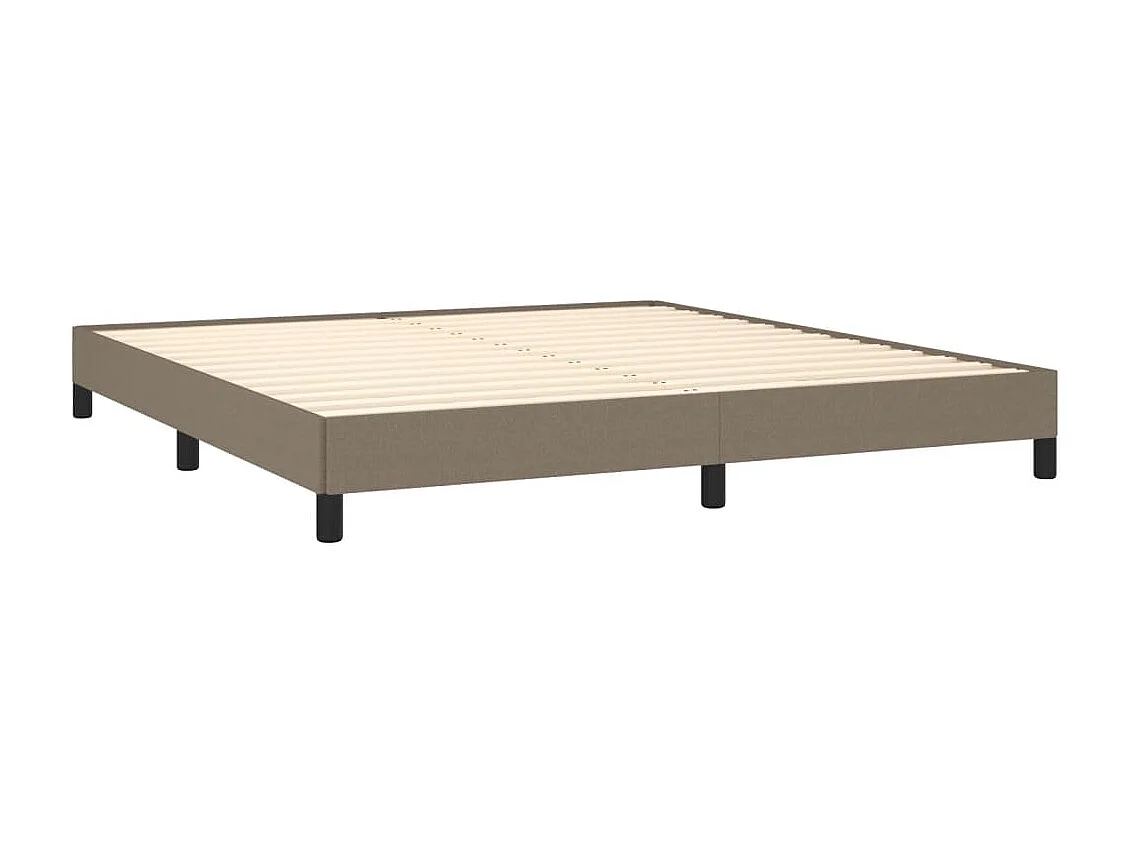 Lit double | Lit adulte | Cadre de lit taupe 180x200 cm tissu