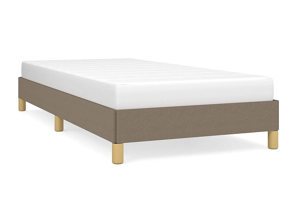 Bedframe | Eenpersoonsbed zonder matras 100x200 cm stof taupe