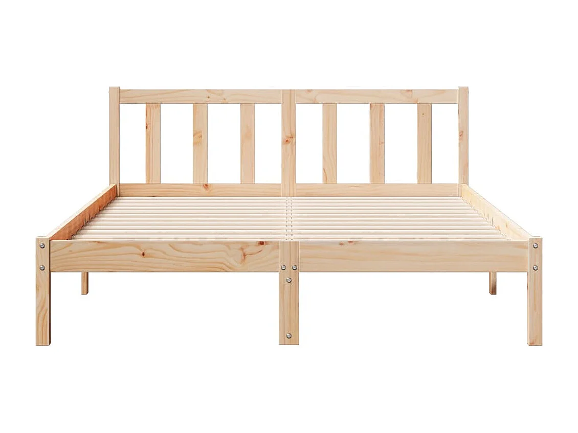 Lit double | Lit adulte | Cadre de lit extra long 160x220 cm bois massif pin