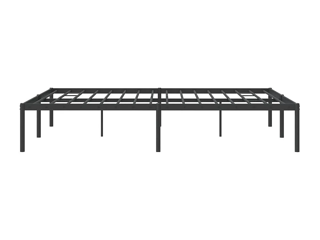 Lit double | Lit adulte | Cadre de lit métal noir 150x200 cm