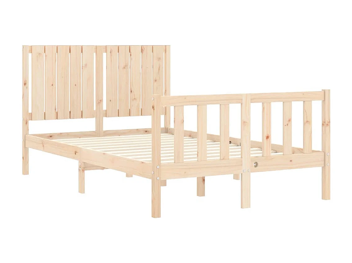 Lit simple | Lit adulte, enfant | Cadre de lit bois de pin massif 120x190 cm
