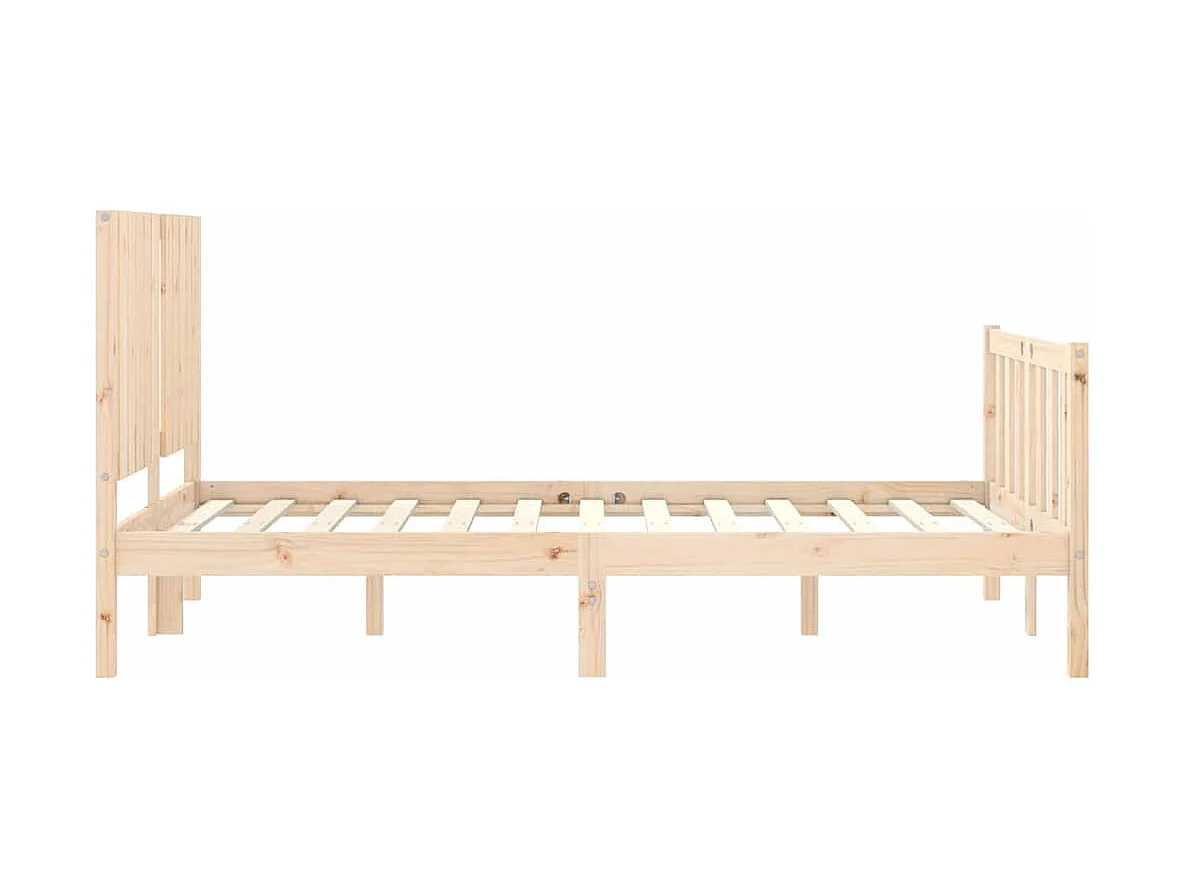 Lit simple | Lit adulte, enfant | Cadre de lit bois de pin massif 120x190 cm