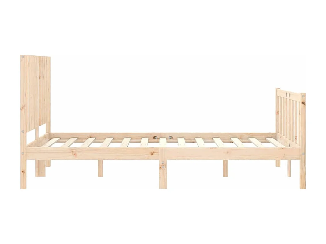 Lit simple | Lit adulte, enfant | Cadre de lit bois de pin massif 120x190 cm