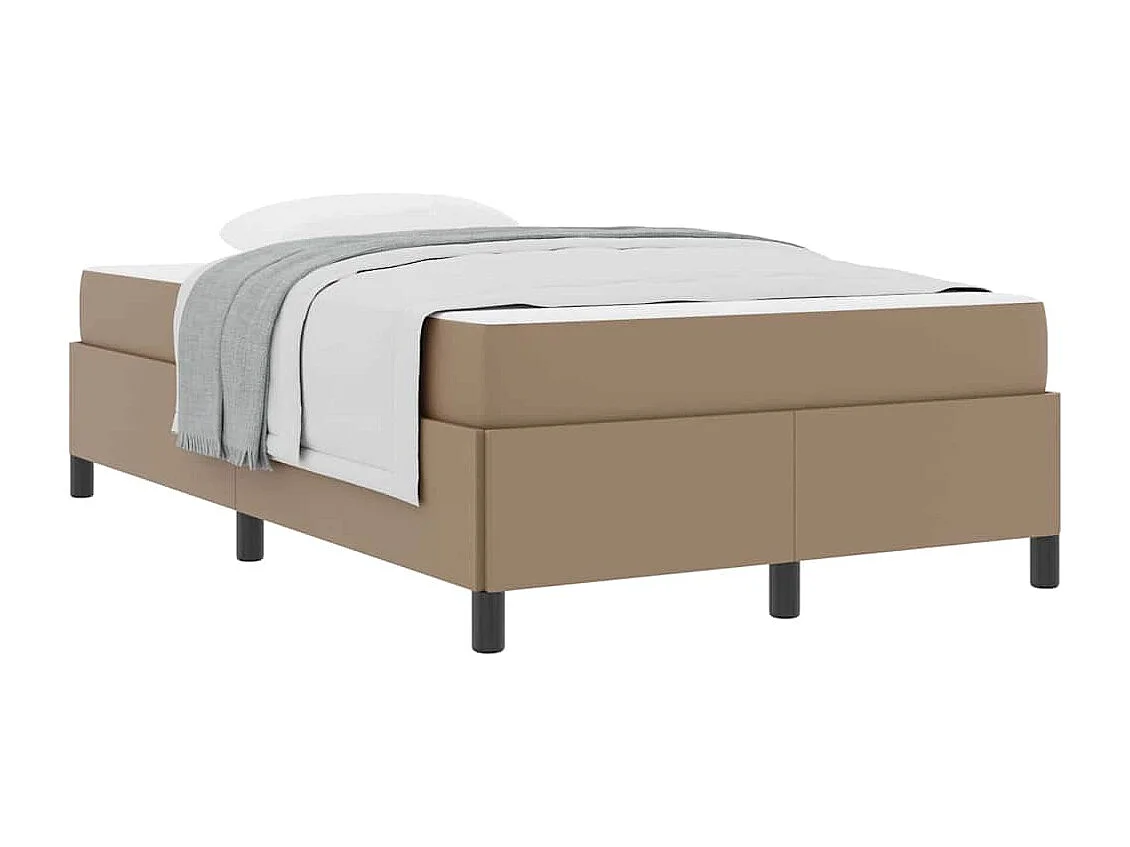 Lit simple | Lit adulte, enfant | Cadre de lit avec matelas Cappuccino 120x190 cm Faux cuir