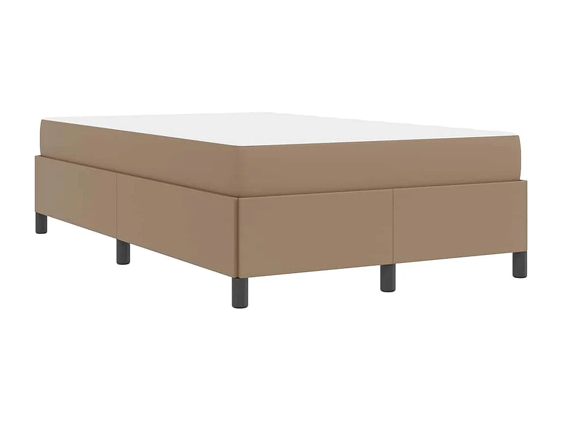 Lit simple | Lit adulte, enfant | Cadre de lit avec matelas Cappuccino 120x190 cm Faux cuir
