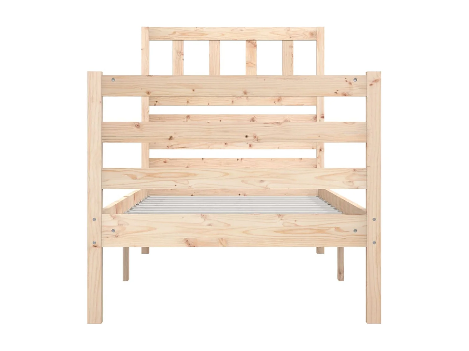 Lit simple | Lit adulte, enfant | Cadre de lit bois massif 90x200 cm