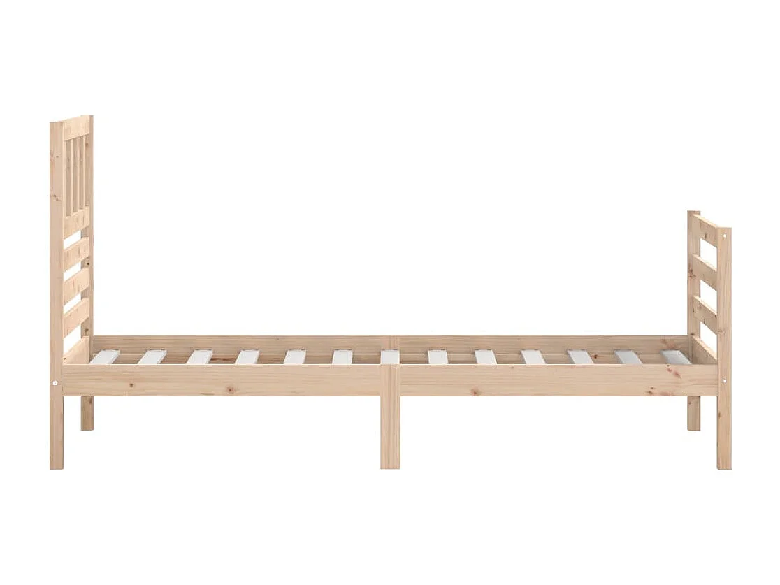Lit simple | Lit adulte, enfant | Cadre de lit bois massif 90x200 cm