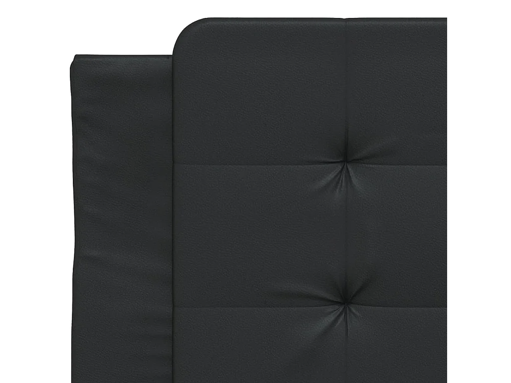 Bedframe | Eenpersoonsbed met LED zonder matras "Zadar" zwart 100x200 cm