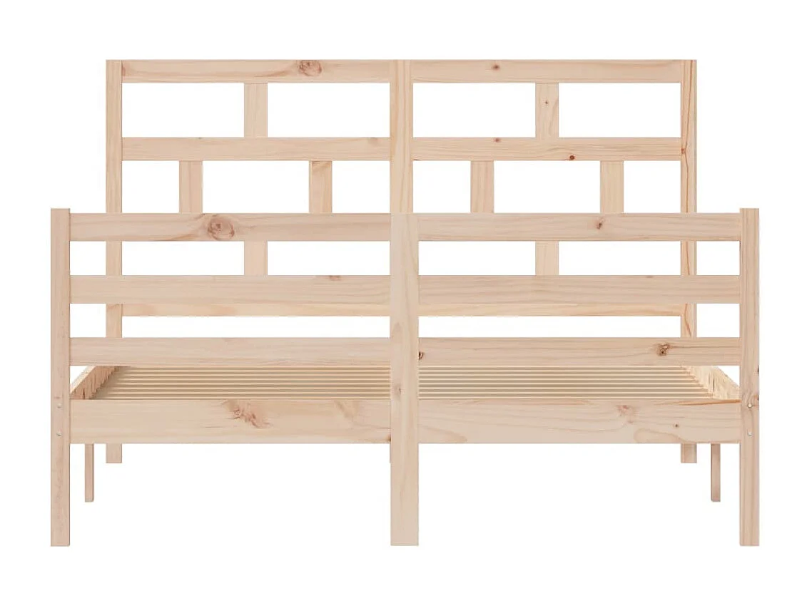 Lit double | Lit adulte | Cadre de lit bois massif 140x200 cm