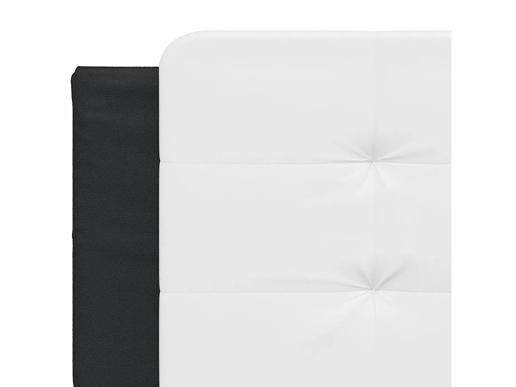 Lit double | Lit adulte | Cadre de lit avec LED noir et blanc 160x200 cm