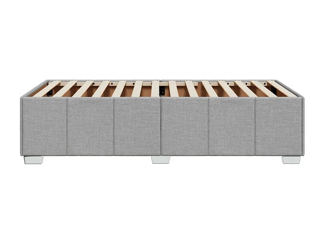 Letto per adulti | Letto singolo | Giroletto senza Materasso Grigio Chiaro 90x190 cm Tessuto