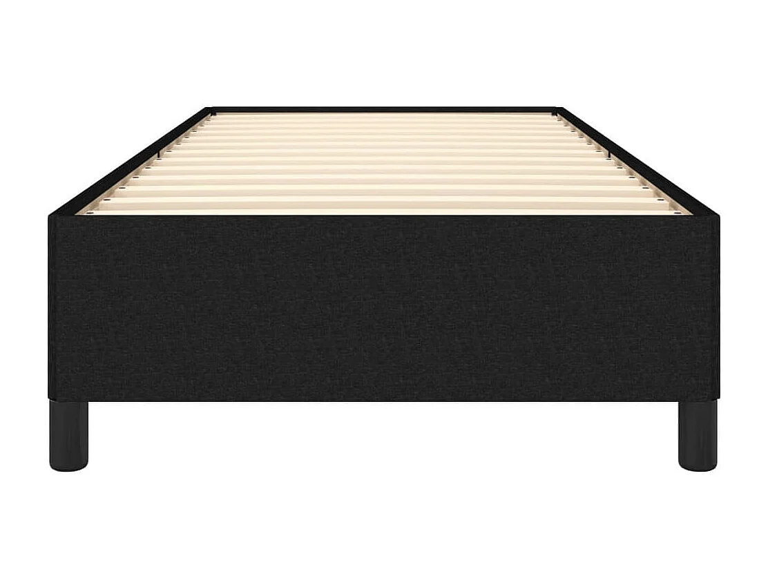 Lit simple | Lit adulte, enfant | Cadre de lit noir 90x200 cm tissu