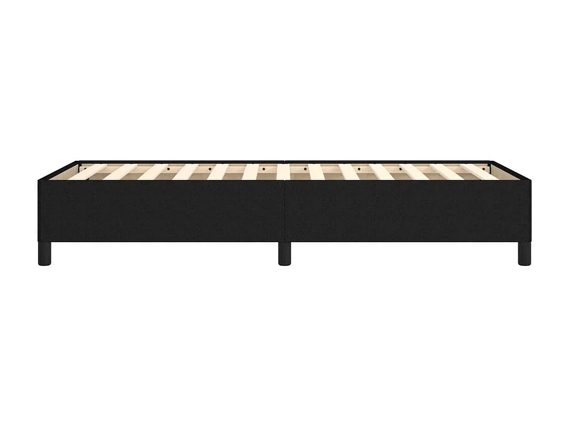 Lit simple | Lit adulte, enfant | Cadre de lit noir 90x200 cm tissu