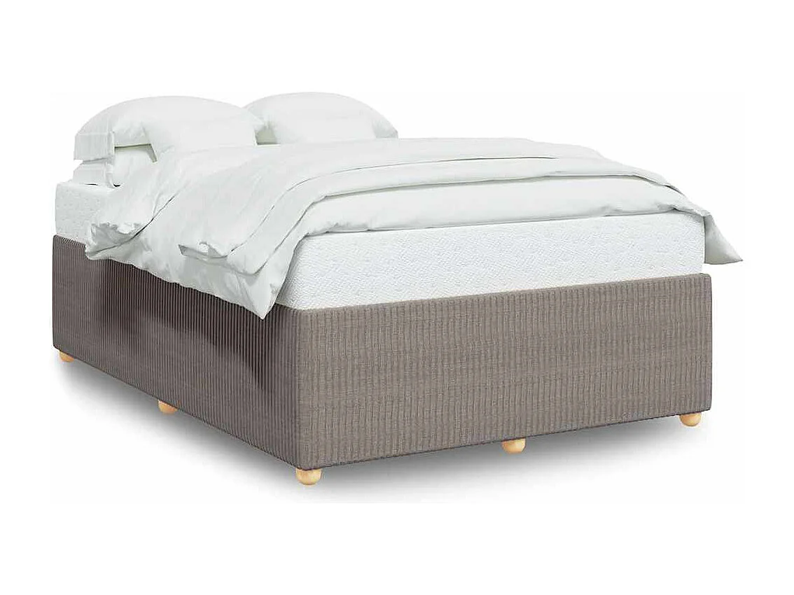 Lit double | Lit adulte | Cadre de lit taupe 140x200 cm tissu