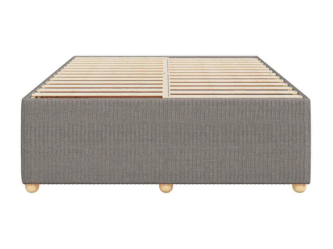 Lit double | Lit adulte | Cadre de lit taupe 140x200 cm tissu