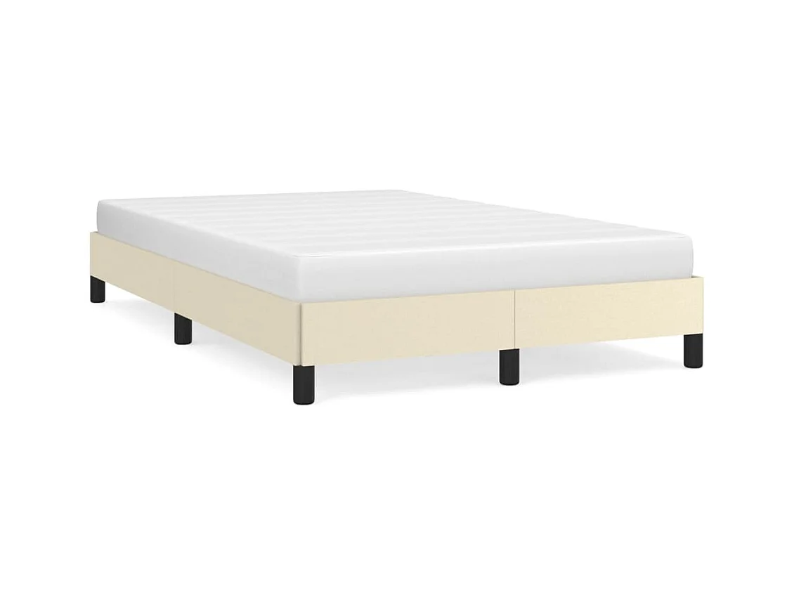 Letto per adulti | Letto singolo | Giroletto Crema 120x200 cm in Similpelle