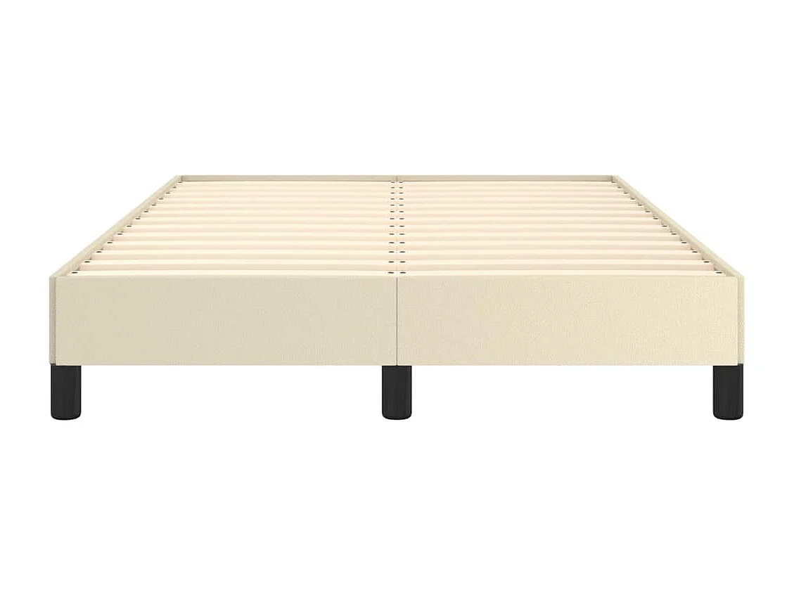 Letto per adulti | Letto singolo | Giroletto Crema 120x200 cm in Similpelle