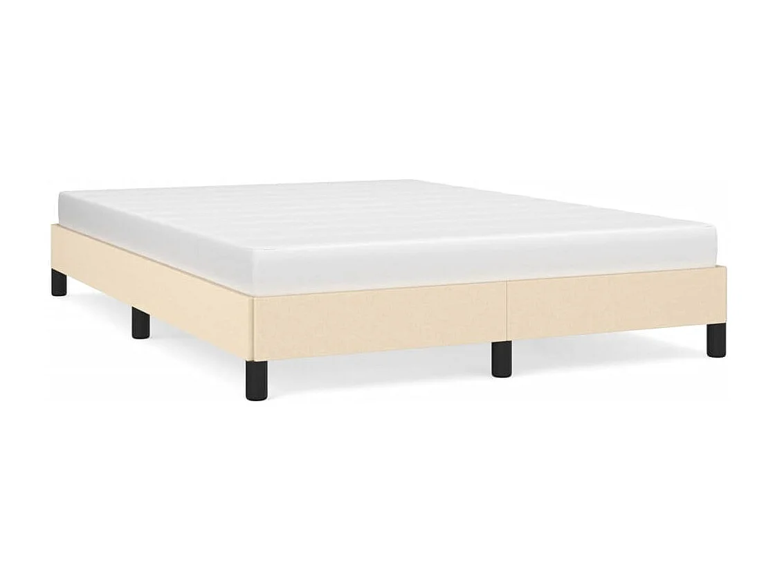 Lit double | Lit adulte | Cadre de lit crème 140x200 cm tissu
