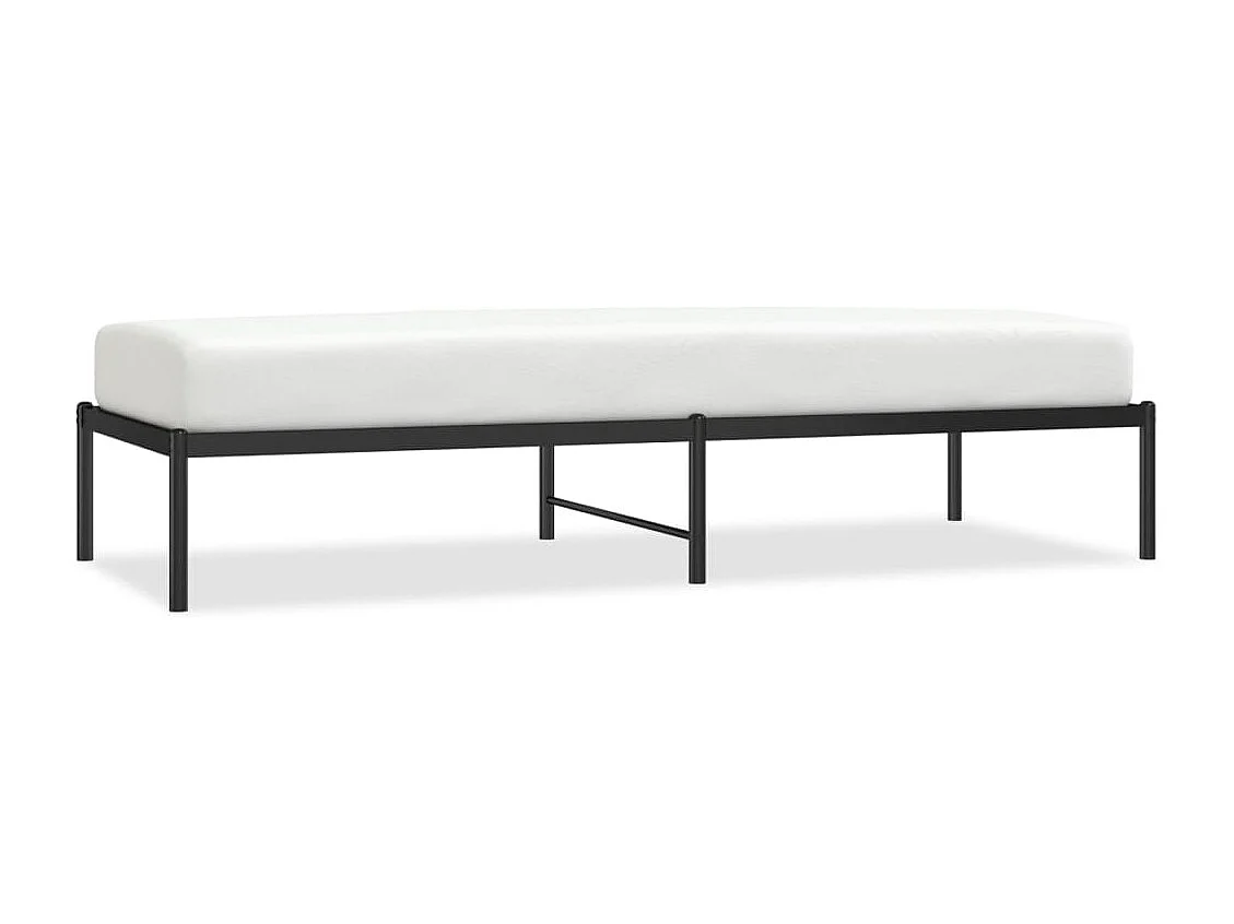 Lit simple | Lit adulte, enfant | Cadre de lit métal noir 75x190 cm